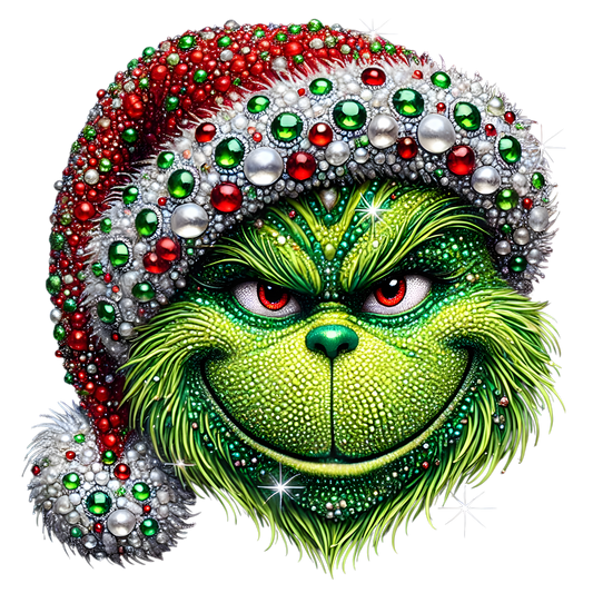 Grinch Christmas DTF Transfer Print 12x14