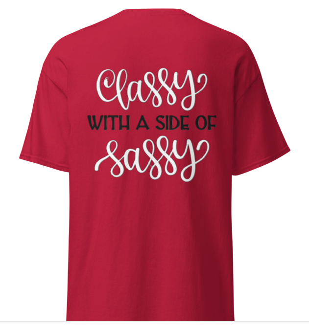 Classy & Sassy front and back print